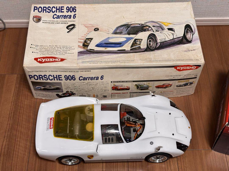 Laden Sie das Bild in Galerie -Viewer, Kyosho 1/10 Porsche 906 GP Car Full Set w/ Sanwa M12S Propo Used - Used