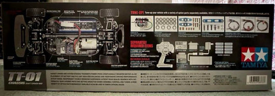 Used Tamiya Nismo Coppermix Silvia TT-01 Chassis Kit with LED Light Unit