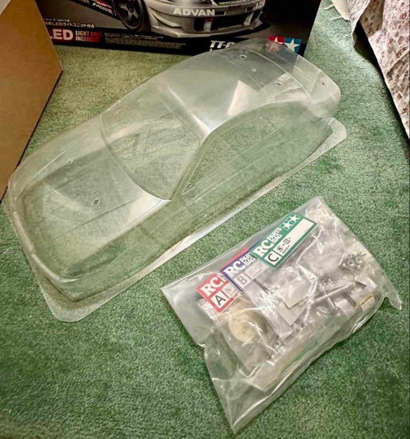 Load image into Gallery viewer, Used Tamiya Nismo Coppermix Silvia TT-01 Chassis Kit with LED Light Unit