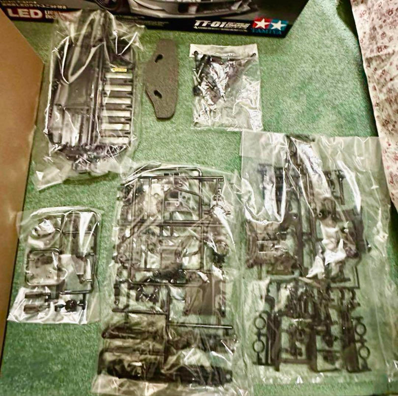 Load image into Gallery viewer, Used Tamiya Nismo Coppermix Silvia TT-01 Chassis Kit with LED Light Unit