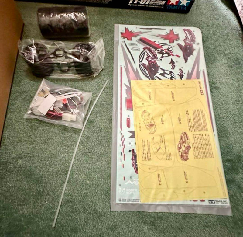 Load image into Gallery viewer, Used Tamiya Nismo Coppermix Silvia TT-01 Chassis Kit with LED Light Unit