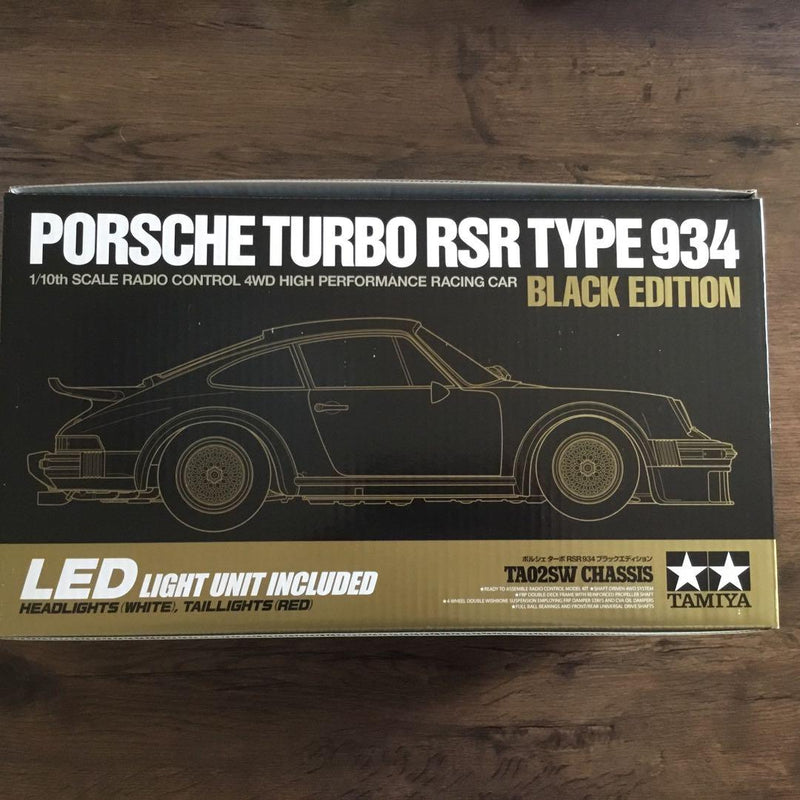 Load image into Gallery viewer, Used Tamiya Porsche Turbo RSR Type 934 Black Edition TA02SW Kit Unopened
