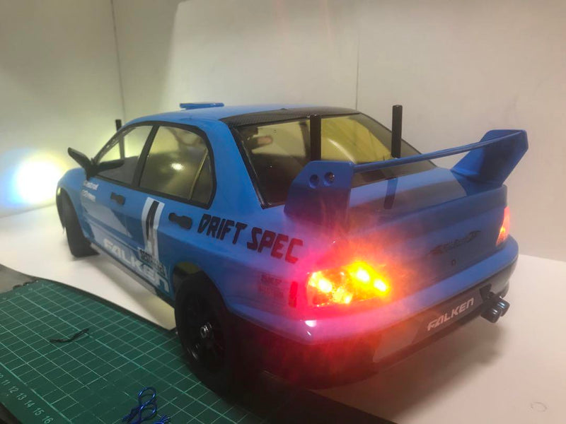 Chargez l'image dans la visionneuse de la galerie, Used Tamiya TT-02 Lancer Evo VII WRC Assembled Full Set with Sanwa MX-6