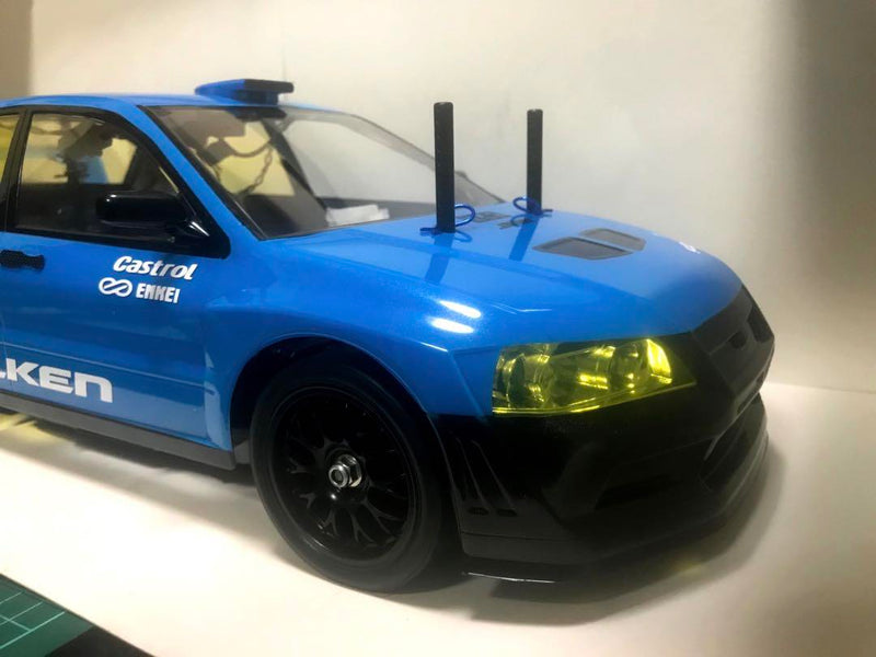 Chargez l'image dans la visionneuse de la galerie, Used Tamiya TT-02 Lancer Evo VII WRC Assembled Full Set with Sanwa MX-6