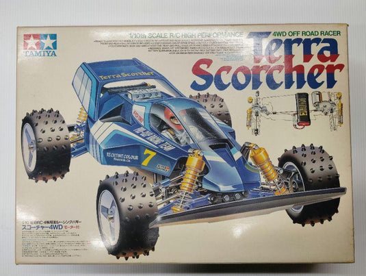 Used Tamiya 1/10 The Scorcher 4WD RC Buggy Kit Unassembled