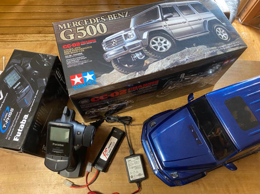 Used Tamiya 1/10 Mercedes-Benz G500 CC-02 Assembled with Futaba 3PV Used