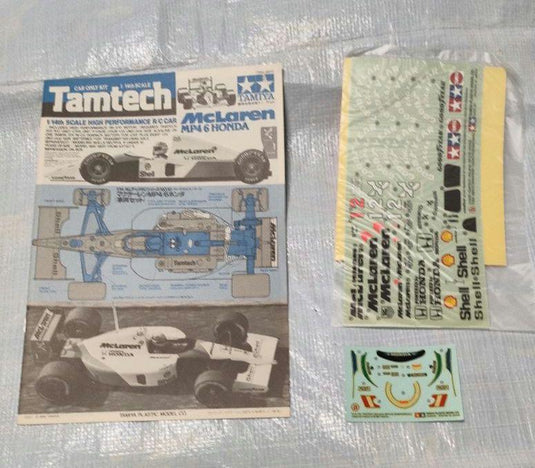 Used Tamiya 1/14 Tamtech McLaren MP4/6 Honda Vehicle Set Unopened