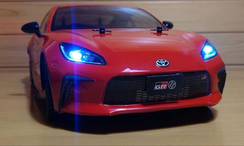 Load image into Gallery viewer, Used Tamiya 1/10 Toyota GR86 TT-02 Assembled Full Set with Sanwa MX-6 Unused