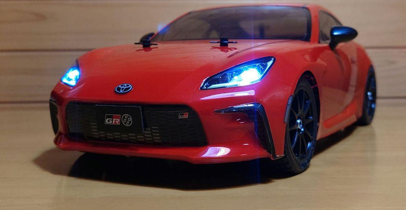 Load image into Gallery viewer, Used Tamiya 1/10 Toyota GR86 TT-02 Assembled Full Set with Sanwa MX-6 Unused