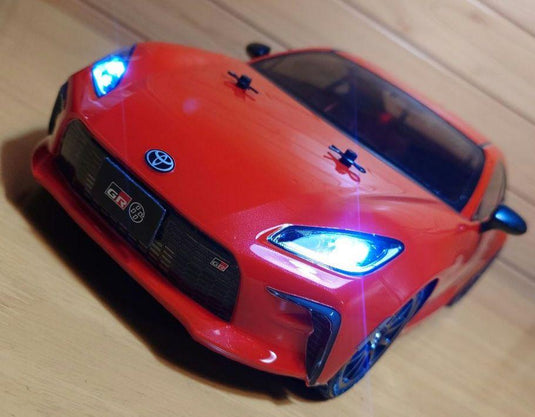 Used Tamiya 1/10 Toyota GR86 TT-02 Assembled Full Set with Sanwa MX-6 Unused