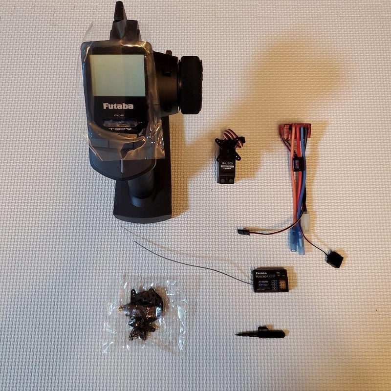 Load image into Gallery viewer, Used Tamiya 1/10 First Try RC Kit TT-02 Semi-Assembled with Futaba 3PV Radio