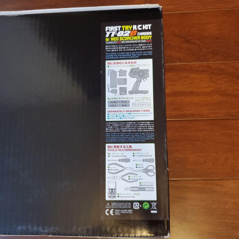Load image into Gallery viewer, Used Tamiya 1/10 First Try RC Kit TT-02 Semi-Assembled with Futaba 3PV Radio