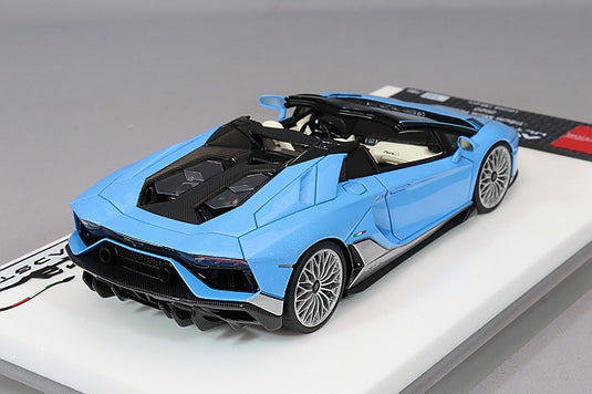 EIDOLON EM701 Lamborghini Aventador LP780-4 Ultimae Roadster Tributo Miura Roadster 2022 Azzurro Flake Limited 180pcs Make Up 1/43 EM701