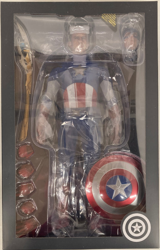 Hot Toys Movie Masterpiece Captain America 2012 Version MMS563 - Used