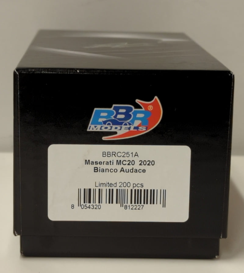 Carica immagine in Galleria Viewer, BBR MODELS 1/43 Maserati MC20 2020 Bianco Audace BBRC251A - Used
