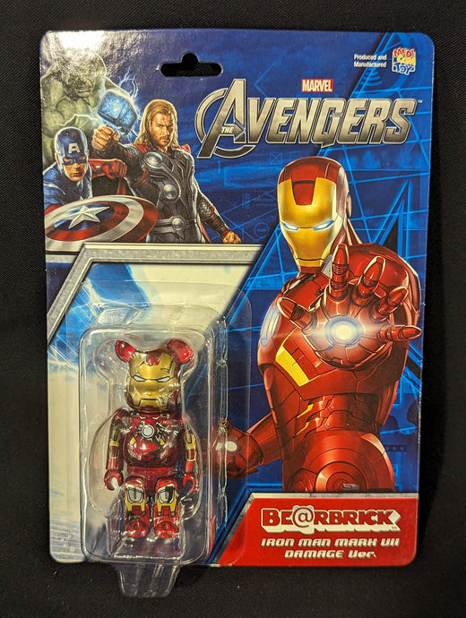 Medicom Toy BE@RBRICK Iron Man Mark VII (Damage Ver.) 100% - Used