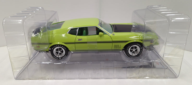 Load image into Gallery viewer, auto world 1/18 American Muscle 1971 Mustang Mach 1 Light Green AMM1069 - Used
