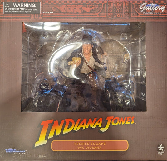 Diamond Select Toys PVC Diorama Indiana Jones Temple Escape - Used