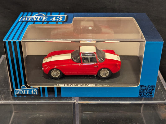AUTOCULT Avenue43 1/43 Lotus Ghia Aigle Eleven IX 1957 Red White - Used