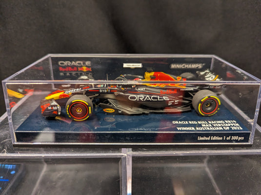 Minichamps 1/43 Oracle Red Bull Racing RB19 Max Verstappen Australian GP 2023 - Used