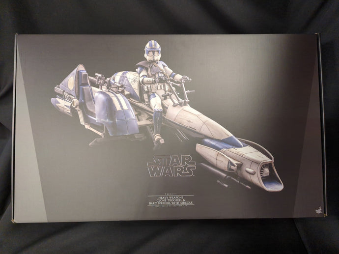 Hot Toys Television Masterpiece Heavy Weapons Clone Trooper & BARC Speeder with Sidecar - Used