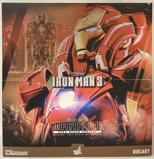 Hot Toys Diorama Diecast Iron Man Mark VII Open Armor Version DS004D51 - Used