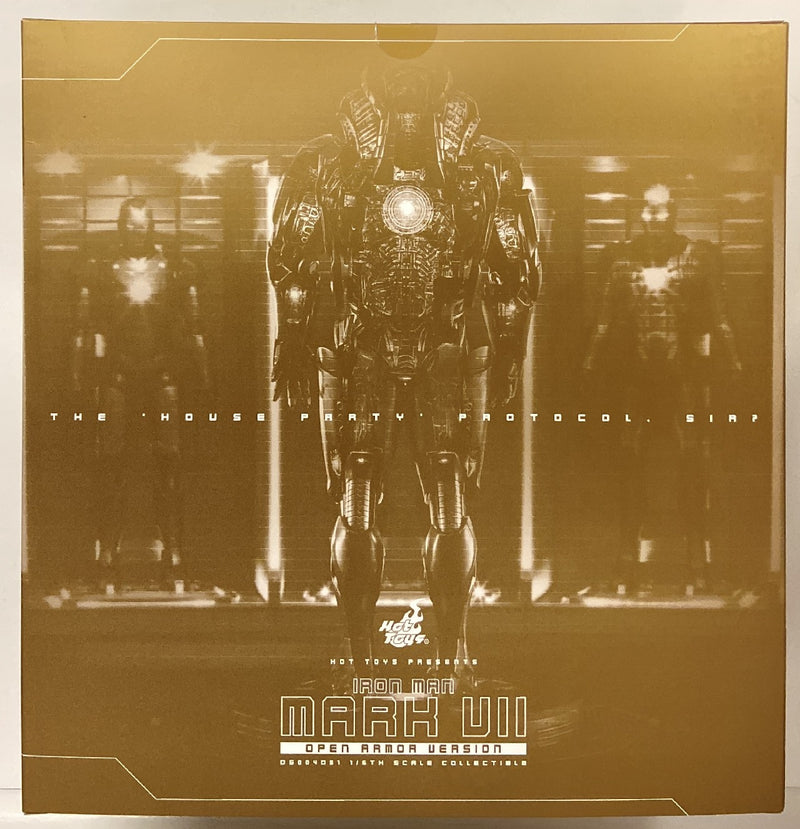 Laden Sie das Bild in Galerie -Viewer, Hot Toys Diorama Diecast Iron Man Mark VII Open Armor Version DS004D51 - Used
