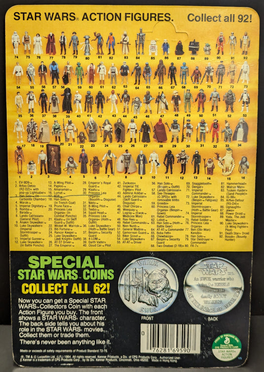 Vintage Kenner Star Wars A-Wing Pilot 3.5-Inch Figure (92-Back Card) - Used