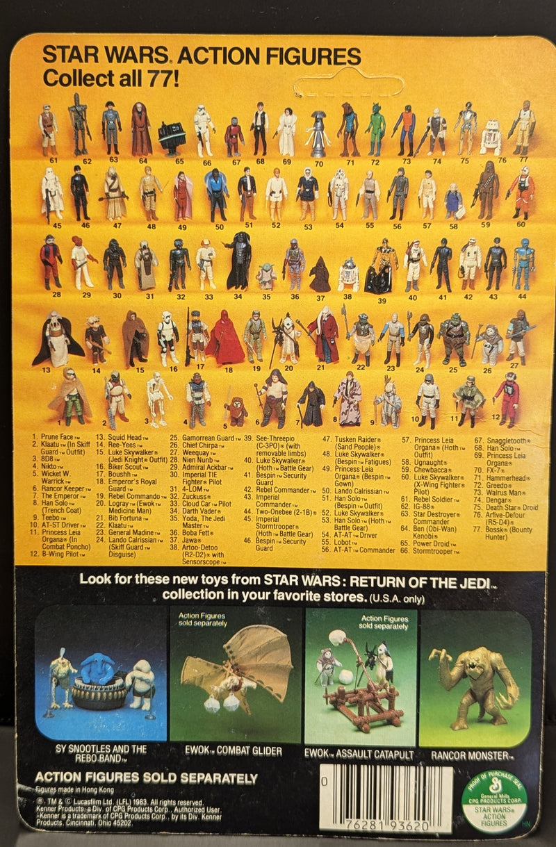 Chargez l&#39;image dans la visionneuse de la galerie, Vintage Kenner Star Wars Han Solo (Bespin Outfit) 3.5-Inch Figure (77-Back Card) - Used
