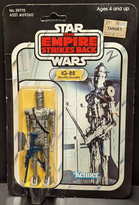 Vintage Kenner Star Wars IG-88 Bounty Hunter 3.5-Inch Figure (41-Back Card) - Used