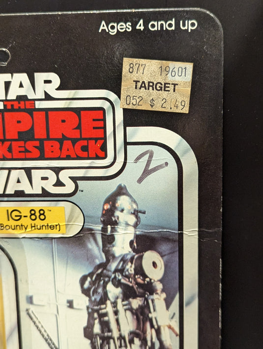 Vintage Kenner Star Wars IG-88 Bounty Hunter 3.5-Inch Figure (41-Back Card) - Used