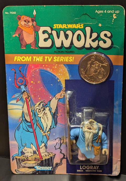 Vintage Kenner Star Wars Ewoks Series Logray - Used