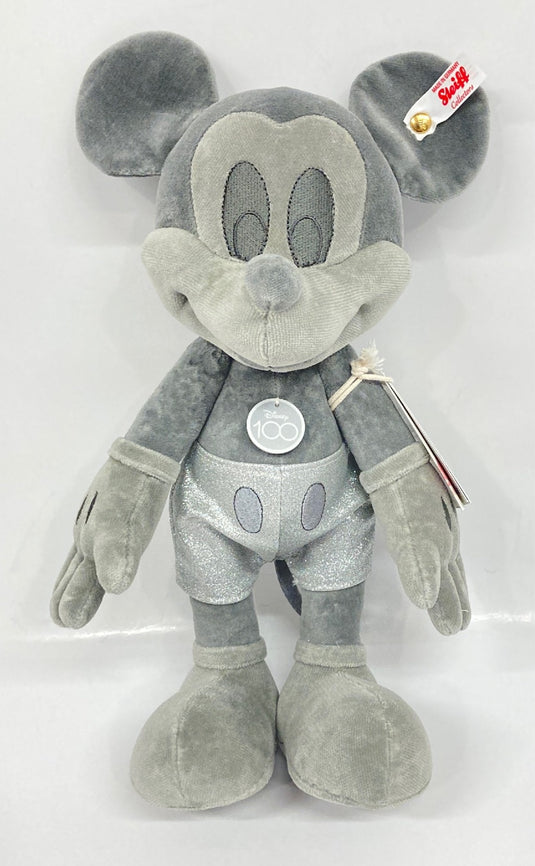 Steiff Disney D100 Platinum Mickey Mouse - Used