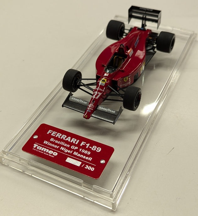 Tameo 1/43 Ferrari F1-89 Brazilian GP 1989 Winner Nigel Mansell TB004 - Used