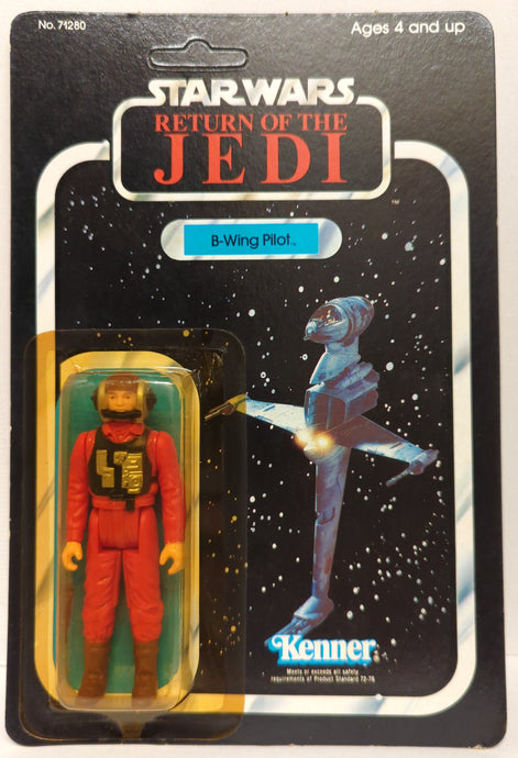 Vintage Kenner Star Wars: Return of the Jedi B-Wing Pilot 3.5-Inch Figure (77-Back Card) - Used