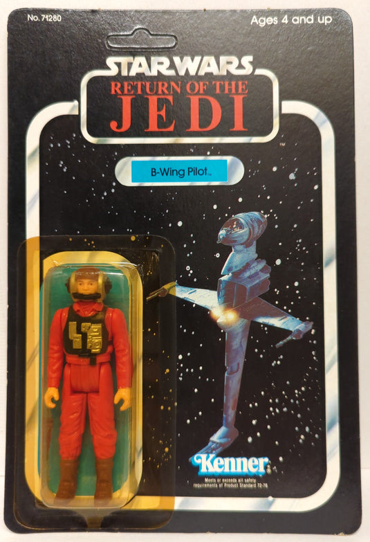 Vintage Kenner Star Wars: Return of the Jedi B-Wing Pilot 3.5-Inch Figure (77-Back Card) - Used