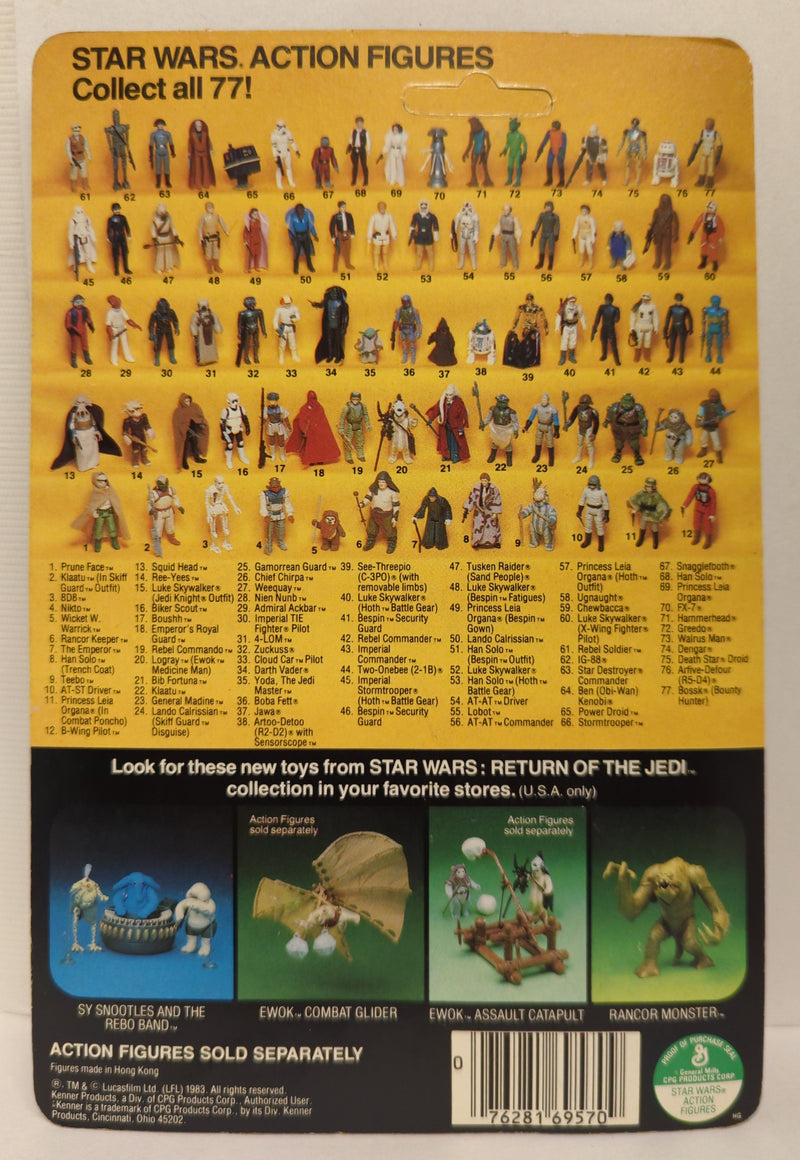 Carica immagine in Galleria Viewer, Vintage Kenner Star Wars: Return of the Jedi B-Wing Pilot 3.5-Inch Figure (77-Back Card) - Used
