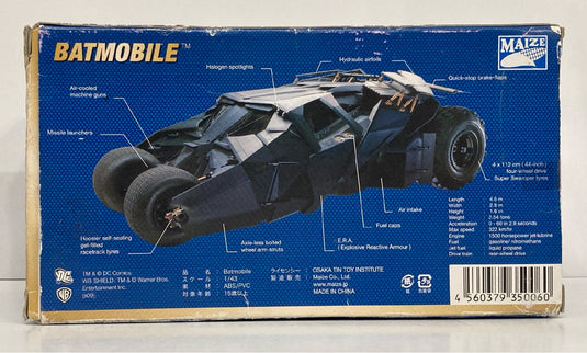 Maize High Grade Model Batmobile 1/43 Scale - Used