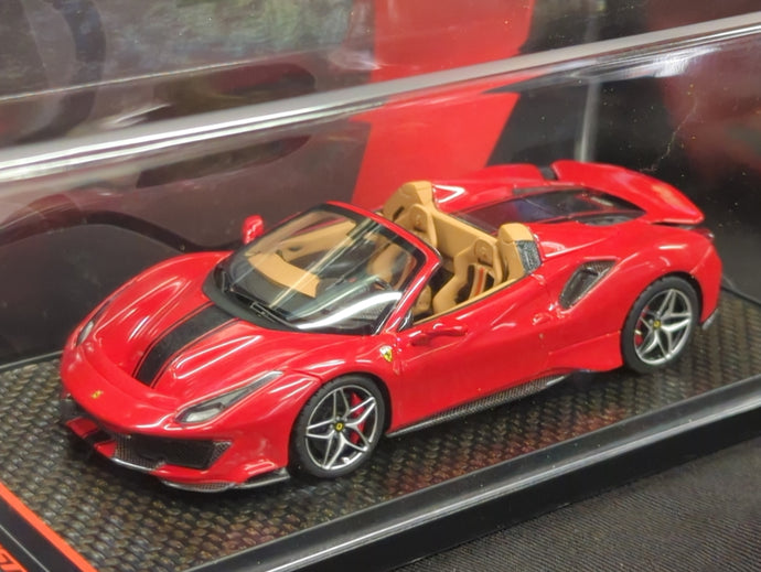 BBR MODELS CONCEPT43 1/43 Ferrari 488 Pista Spider 2018 Rosso Corsa Met. - Used
