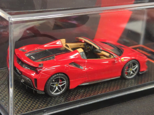 BBR MODELS CONCEPT43 1/43 Ferrari 488 Pista Spider 2018 Rosso Corsa Met. - Used