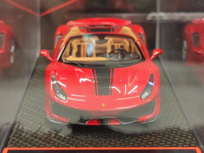 Carica immagine in Galleria Viewer, BBR MODELS CONCEPT43 1/43 Ferrari 488 Pista Spider 2018 Rosso Corsa Met. - Used
