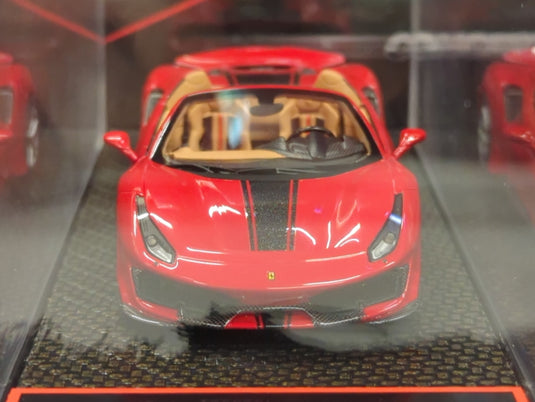 BBR MODELS CONCEPT43 1/43 Ferrari 488 Pista Spider 2018 Rosso Corsa Met. - Used
