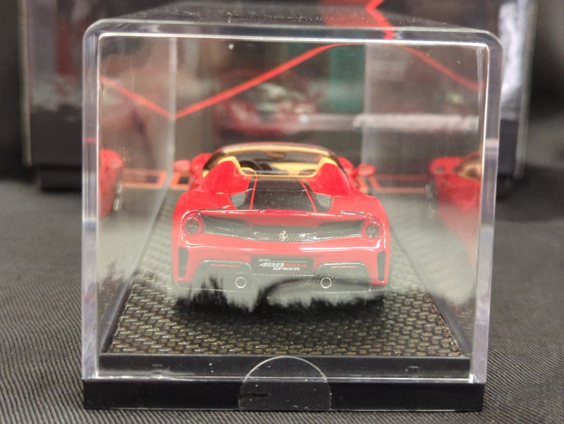Carica immagine in Galleria Viewer, BBR MODELS CONCEPT43 1/43 Ferrari 488 Pista Spider 2018 Rosso Corsa Met. - Used
