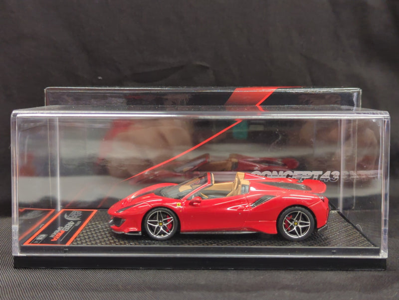 Carica immagine in Galleria Viewer, BBR MODELS CONCEPT43 1/43 Ferrari 488 Pista Spider 2018 Rosso Corsa Met. - Used
