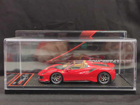 BBR MODELS CONCEPT43 1/43 Ferrari 488 Pista Spider 2018 Rosso Corsa Met. - Used