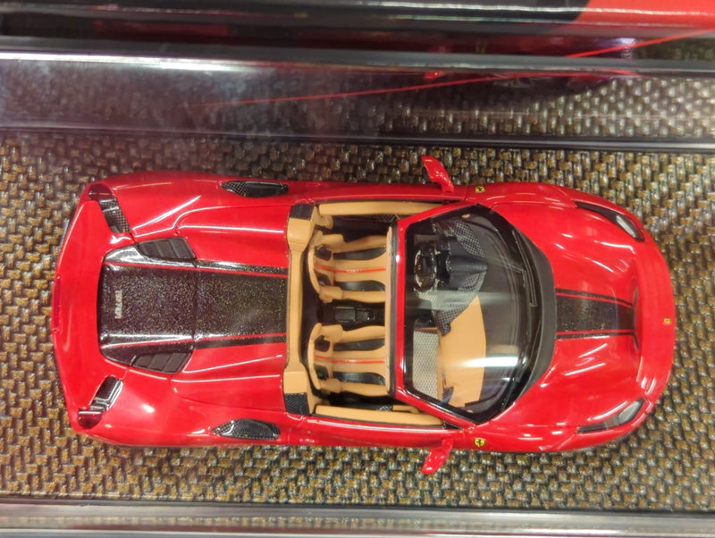 Carica immagine in Galleria Viewer, BBR MODELS CONCEPT43 1/43 Ferrari 488 Pista Spider 2018 Rosso Corsa Met. - Used
