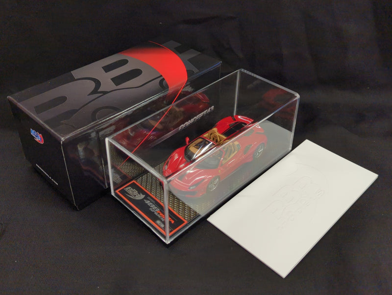 Carica immagine in Galleria Viewer, BBR MODELS CONCEPT43 1/43 Ferrari 488 Pista Spider 2018 Rosso Corsa Met. - Used
