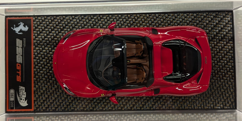 Carica immagine in Galleria Viewer, BBR MODELS CONCEPT43 1/43 Ferrari 296 GTS Spider Rosso Corsa 322 BBRC268D - Used
