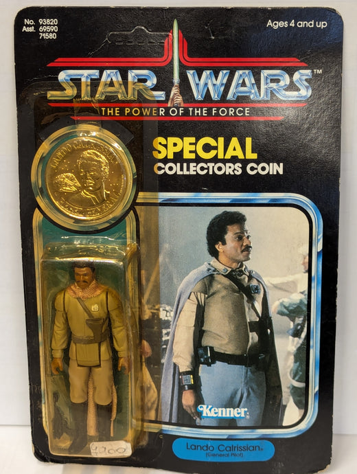 Vintage Kenner Star Wars Lando Calrissian (General Pilot) 3.5-Inch Figure (92-Back Card) - Used