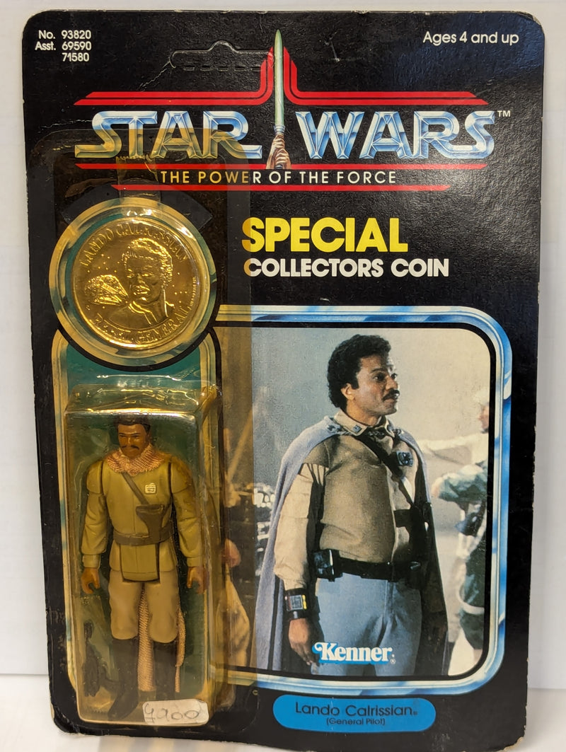 Carica immagine in Galleria Viewer, Vintage Kenner Star Wars Lando Calrissian (General Pilot) 3.5-Inch Figure (92-Back Card) - Used
